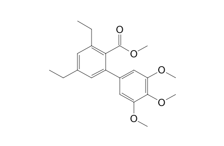 Methyl 3,5-diethyl-3',4',5'-trimethoxybiphenyl-2-carboxylate