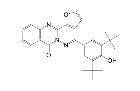 3-{[(E)-(3,5-ditert-butyl-4-hydroxyphenyl)methylidene]amino}-2-(2-furyl)-4(3H)-quinazolinone