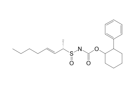 N-[[TRANS-(2-PHENYLCYCLOHEXYL)-OXY]-CARBONYL]-3-OCT-2-ENESULFINAMIDE;E-ISOMER