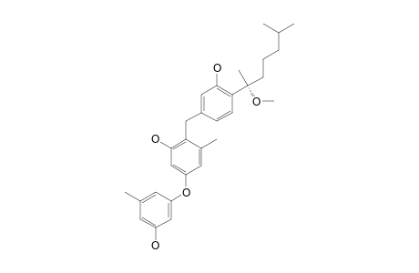 EXPANSOL_A;(S)-(+)-2-(3-HYDROXY-4-(2-METHOXY-6-METHYLHEPTAN-2-YL)-BENZYL)-5-(3-HYDROXY-5-METHYLPHENOXY)-3-METHYLPHENOL