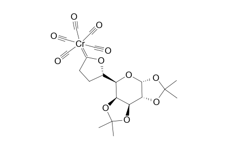 3-(S)-PENTACARBONYL-[3-[1',2':3',4'-DI-O-ISOPROPYLIDENE-ALPHA-L-5'-ARABINOPYRANOSYL]-2-OXACYCLOPENTYLIDENE]-CHROMIUM-(O)