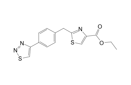 2-[p-(1,2,3-thiadiazol-4-yl)benzyl]-4-thiazolecarboxylic acid, ethyl ester