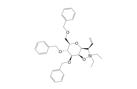 (1R,3R,4R,5S,6S,9R)-4,5-DIBENZYLOXY-3-BENZYLOXYMETHYL-8,8-DIETHYL-2,7-DIOXA-8-SILA-9-VINYLBICYCLO-[4.3.0]-NONANE