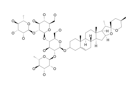 YAMOGENIN-3-O-RHAMNOPYRANOSYL-(1->2)-GLUCOPYRANOSYL-(1->4)-[RHAMNOPYRANOSYL-(1->2)]-BETA-D-GLUCOPYRANOSIDE