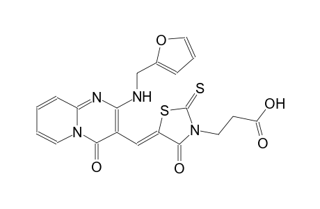 3-thiazolidinepropanoic acid, 5-[[2-[(2-furanylmethyl)amino]-4-oxo-4H-pyrido[1,2-a]pyrimidin-3-yl]methylene]-4-oxo-2-thioxo-, (5Z)-