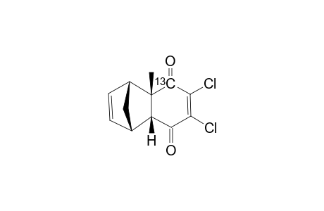 (5-C-13)-(1-ALPHA,4-ALPHA,4-ALPHA/BETA,8-ALPHA/BETA)-6,7-DICHLORO-1,4,4A,8A-TETRAHYDRO-4A-METHYL-1,4-METHANONAPHTHALENE-5,8-DIONE