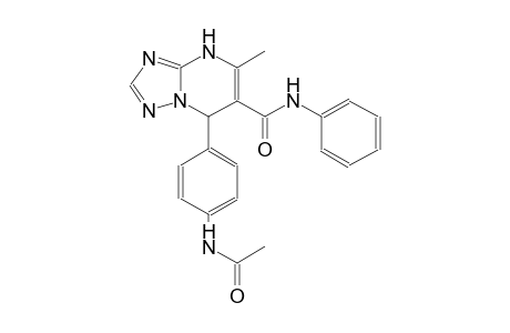 7-[4-(acetylamino)phenyl]-5-methyl-N-phenyl-4,7-dihydro[1,2,4]triazolo[1,5-a]pyrimidine-6-carboxamide