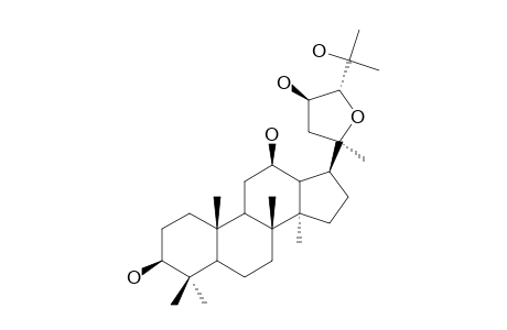 NEOALSOGENIN-A;20S,24S-EPOXY-12-BETA,23S,25-TRIHYDROXY-DAMMARANE