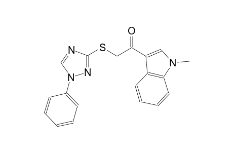 ethanone, 1-(1-methyl-1H-indol-3-yl)-2-[(1-phenyl-1H-1,2,4-triazol-3-yl)thio]-