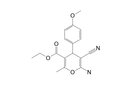 ethyl 6-amino-5-cyano-4-(4-methoxyphenyl)-2-methyl-4H-pyran-3-carboxylate