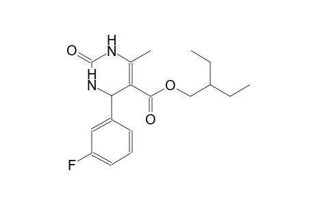 2-Ethylbutyl 4-(3-fluorophenyl)-6-methyl-2-oxo-1,2,3,4-tetrahydro-5-pyrimidinecarboxylate