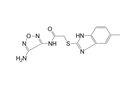 N-(4-Amino-1,2,5-oxadiazol-3-yl)-2-[(5-methyl-1H-benzimidazol-2-yl)sulfanyl]acetamide