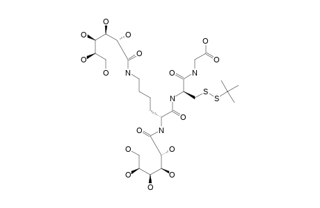 N(ALPHA),N(EPSILON)-BIS-[(2R,3S,4S,5R)-2,3,4,5,6-PENTAHYDROXYCYCLOHEXANECARBONYL]-L-LYSYL-[S-(TERT.-BUTYLTHIO)]-L-CYSTEINYL-GLYCINE