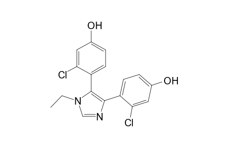 N-Ethyl-4,5-bis(2'-chloro-4'-hydroxyphenyl)-imidazole