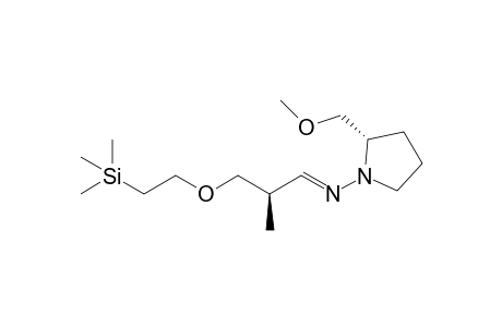 (E,2R)-3-[2-(Trimethylsilyl)ethoxy]-N-[(S)-2-(methoxymethyl)pyrrolidin-1-yl]-2-methylpropan-1-imine