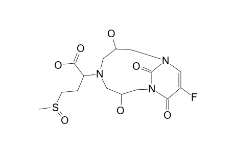 2-(11-FLUORO-3,7-DIHYDROXY-12,13-DIOXO-1,5,9-TRIAZABICYCLO-[7.3.1]-TRIDEC-10-EN-5-YL)-4-METHYLSULFINYLBUTANOIC_ACID