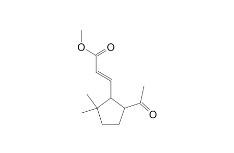 2-PROPENOIC ACID, 3-(5-ACETYL-2,2-DIMETHYLCYCLOPENTYL)-, METHYL ESTER, [1alpha(E),5alpha]-