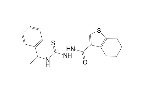 N-(1-phenylethyl)-2-(4,5,6,7-tetrahydro-1-benzothien-3-ylcarbonyl)hydrazinecarbothioamide