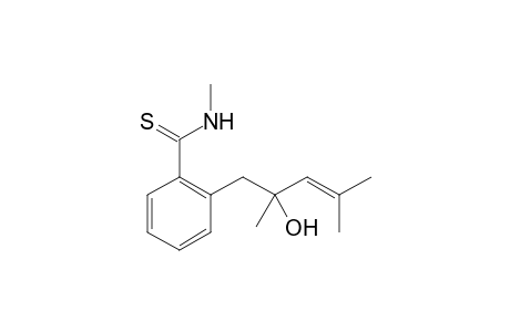 2-(2,4-dimethyl-2-oxidanyl-pent-3-enyl)-N-methyl-benzenecarbothioamide