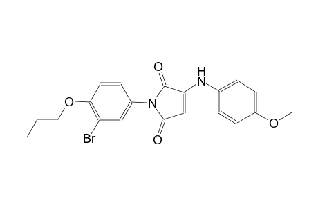 1-(3-bromo-4-propoxyphenyl)-3-(4-methoxyanilino)-1H-pyrrole-2,5-dione