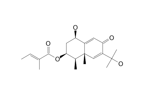 3-ANGELOYLOXY-1,11-DIHYDROXYEREMOPHILA-6,9-DIEN-8-ONE