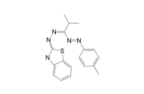 1-(4-METHYLPHENYL)-3-ISOPROPYL-5-(2-BENZOTHIAZOLYL)-FORMAZAN