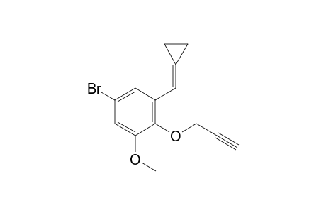 5-bromo-1-(cyclopropylidenemethyl)-3-methoxy-2-prop-2-ynoxy-benzene