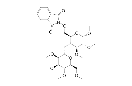 METHYL-2,3,4,6-TETRA-O-METHYL-ALPHA-D-MANNOPYRANOSYL-(1->4A)-2,3-DI-O-METHYL-6-O-PHTHALIMIDO-4A-CARBA-ALPHA-D-GLUCOPYRANOSIDE