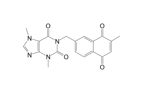 3,7-DIMETHYL-1-[(7-METHYL-5,8-DIOXO-5,8-DIHYDRO-NAPHTHALEN-2-YL)-METHYL]-3,7-DIHYDRO-1H-PURINE-2,6-DIONE