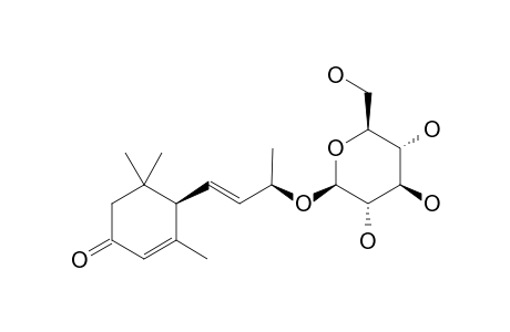 (6R,9S)-9-HYDROXY-MEGASTIGMA-4,7-DIEN-3-ONE-9-O-BETA-D-GLUCOPYRANOSIDE