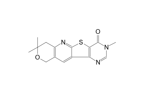 8H-pyrano[3'',4'':5',6']pyrido[3',2':4,5]thieno[3,2-d]pyrimidin-4(3H)-one, 7,10-dihydro-3,8,8-trimethyl-