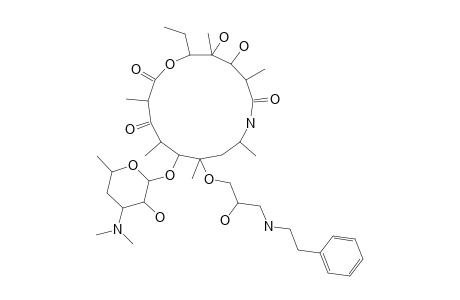 6-[2''-(ANTI)-HYDROXY-3''-PHENETHYLAMINOPROPOXY]-3-OXO-8A-AZA-8A-HOMOERYTHROMYCIN_A