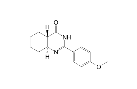 trans-(4aS,8aS)-2-(4-methoxyphenyl)-4a,5,6,7,8,8a-hexahydro-3H-quinazolin-4-one