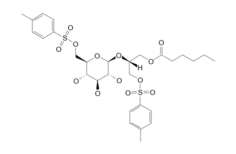 (2R)-1-O-HEXANOYL-3-O-TOSYL-2-O-(6-O-TOSYL-BETA-D-GLUCOPYRANOSYL)-SN-GLYCEROL