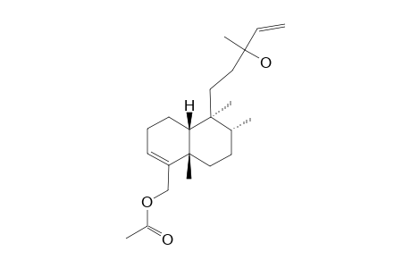 RIGIDUSOL;(8-BETA-H,10-BETA-H,19-BETA,20-ALPHA)-13-HYDROXY-18-ACETOXY-CIS-CLERODA-3,14-DIENE