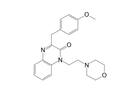 3-(p-methoxybenzyl)-1-(2-morpholinoethyl)-2(1H)-quinoxalinone