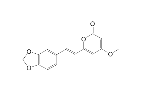 6-(11,12-METHYLENEDIOXY-TRANS-STYRYL)-4-METHOXY-2-PYRONE