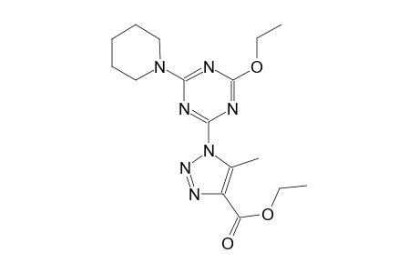 1-(4-Ethoxy-6-piperidino-s-triazin-2-yl)-5-methyl-triazole-4-carboxylic acid ethyl ester