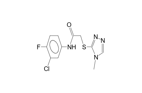 N-(3-Chloro-4-fluorophenyl)-2-[(4-methyl-4H-1,2,4-triazol-3-yl)sulfanyl]acetamide