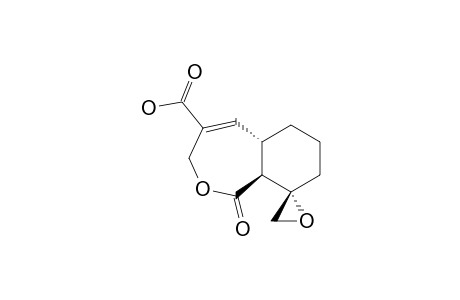 (5AS,9S,9AS)-1,3,5A,6,7,8,9,9A-OCTAHYDRO-1-OXO-SPIRO-(2-BENZOXEPIN-9,2'-OXIRANE)-4-CARBOXYLIC-ACID