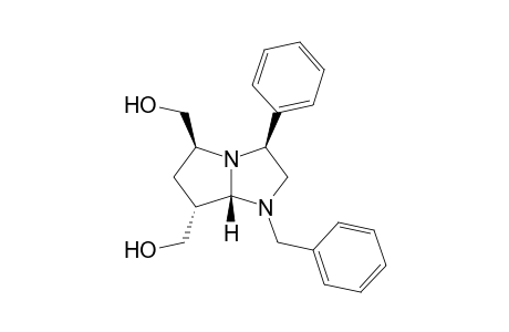 (3S,5S,7R,7aS)-1-Benzyl-5,7-bis(hydroxymethyl)-3-phenylhexahydropyrrolo[1,2-a]imidazole