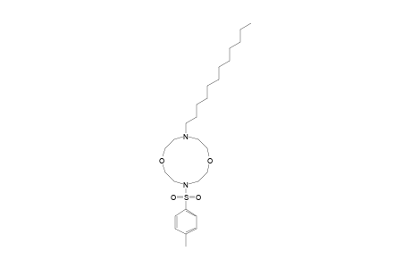 4-DODECYL-10-(4'-METHYLBENZENESULFONYL)-4,10-DIAZA-1,7-DIOXACYCLODECANE