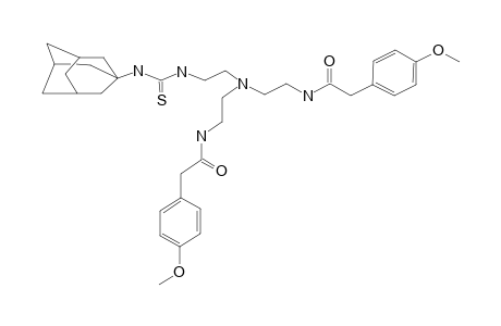 N,N'-[[[2-TRICYCLO-[3.3.1.1(3,7)]-METHYL]-AMINO]-ETHYL]-IMINO]-DI-ETHYLENE]-BIS-(4-METHOXYPHENYL)-ACETAMIDE]