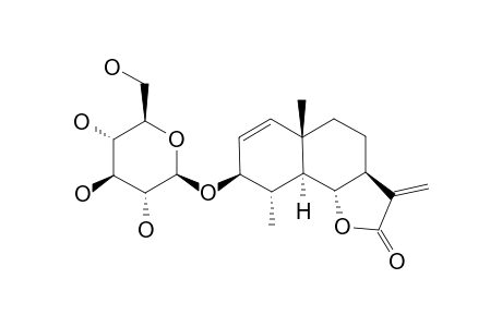 #5A;4-BETA-H-3-BETA-(BETA-D-GLUCOPYRANOSYLOXY)-EUDESMA-1,11(13)-DIEN-12,6-ALPHA-OLIDE;(3AS,5AS,9S,9AS,9BS)-2,3,3A,4,5,5A,8,9,9A,9B-DECAHYDRO-5A,9-DIMETHYL-3-ME