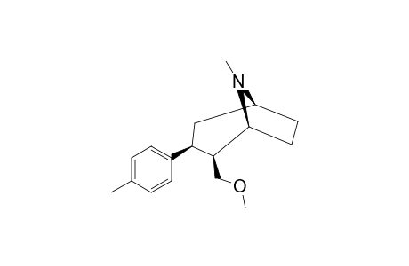 2-BETA-METHOXYMETHYL-3-BETA-(4-METHYLPHENYL)-AZABICYCLO-[3.2.1]-OCTANE