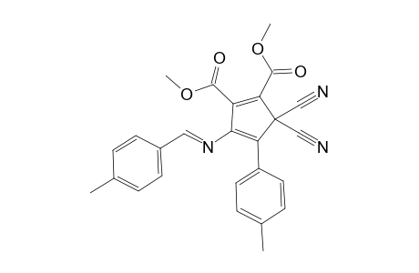 Dimethyl 5,5-Dicyano-4-(4-methylphenyl)-3-{[(E)-(4-methylphenyl)methylidene]amino}cyclopenta-1,3-diene-1,2-dicarboxylate