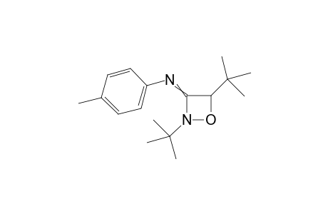 N-(2,4-di-tert-butyl-1,2-oxazetidin-3-ylidene)-4-methylaniline