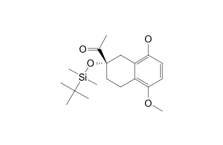 (-)-(7R)-7-ACETYL-7-(TERT.-BUTYLDIMETHYLSILYLOXY)-4-METHOXY-5,6,7,8-TETRAHYDRONAPHTHALEN-1-OL