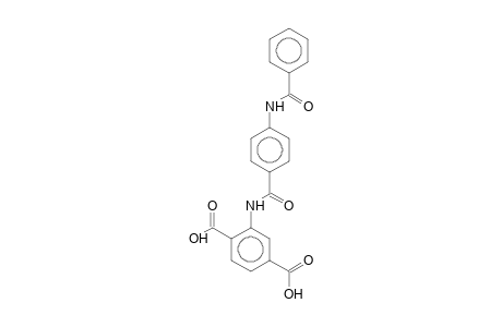 2-([4-(Benzoylamino)benzoyl]amino)terephthalic acid