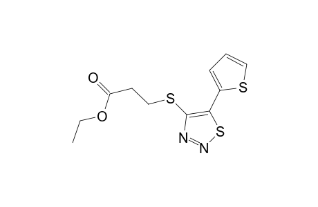 3-[(5-thiophen-2-yl-4-thiadiazolyl)thio]propanoic acid ethyl ester